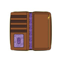 Willy Wonka - Charlie And The Chocolate Factory 50th Anniversary Zip Around Purse