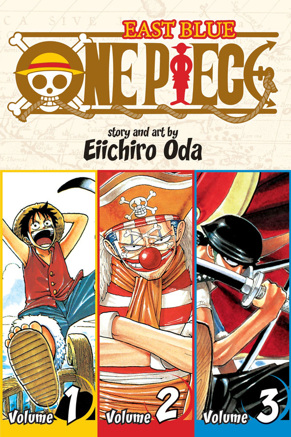 Manga - One Piece (Omnibus Edition), Vol. 1, 2 & 3