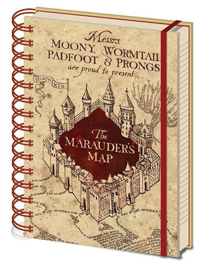 Harry Potter - Marauders Map - A5 Notebook
