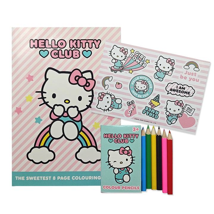 Hello Kitty Club Colouring Set