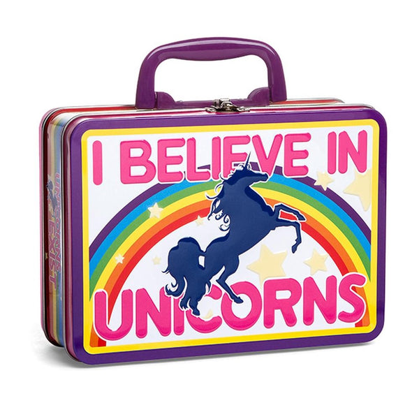 I Believe In Unicorns Tin Carry All Fun Box