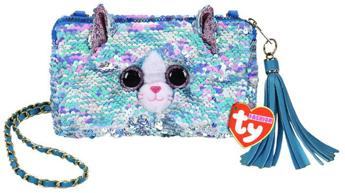 Ty Gear Sequins - Whimsy Cat Purse