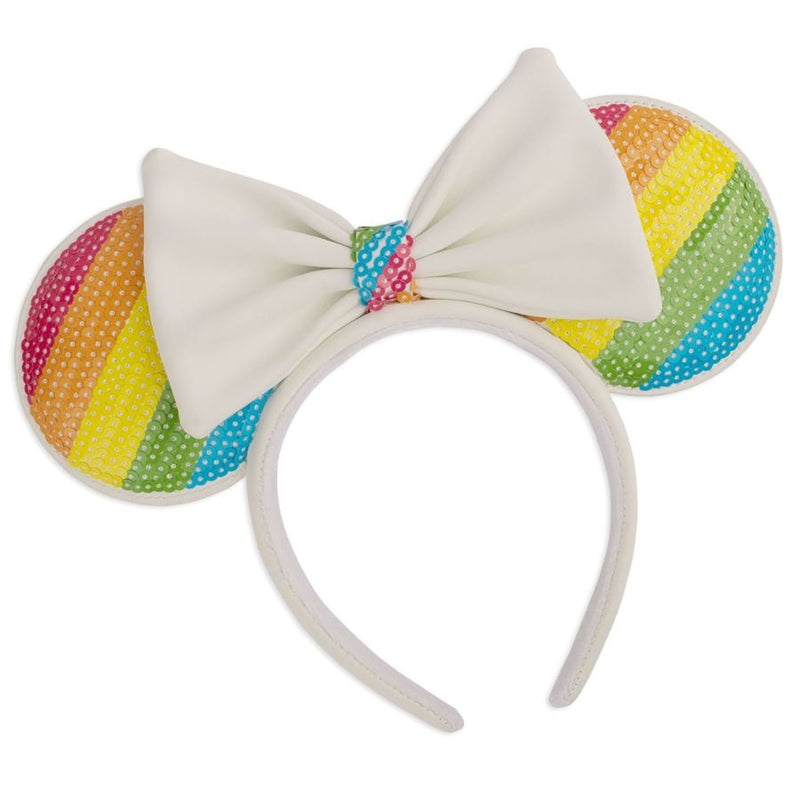 Mickey Mouse - Minnie Sequin Rainbow Ears Headband