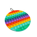 Pop It Fidget Toy Super Sized Rainbow Circle (20cm)