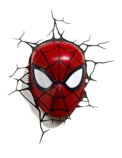 Marvel Avengers Spider-Man Face 3DFX Wall Night Light