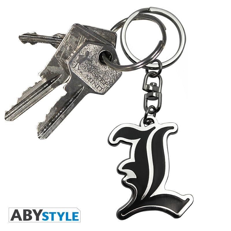 Death Note - L Symbol Metal Keychain