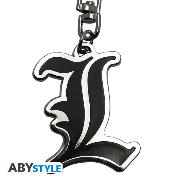 Death Note - L Symbol Metal Keychain