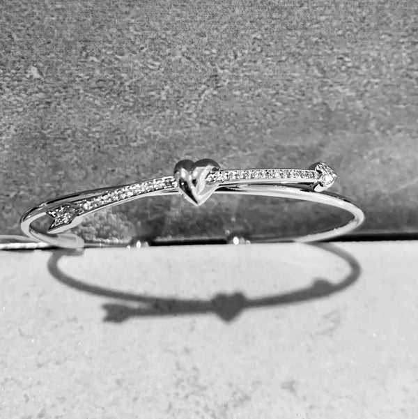 Cupid’s Arrow Crystal Bangle