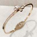 Dragonfly Crystal Bangle (Rose Gold)
