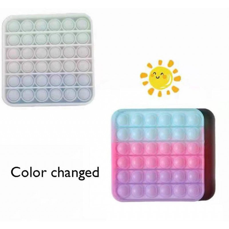 Pop It Fidget Toy Colour Change Square (UV)