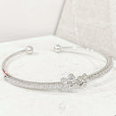 Crystal Flowers Bangle