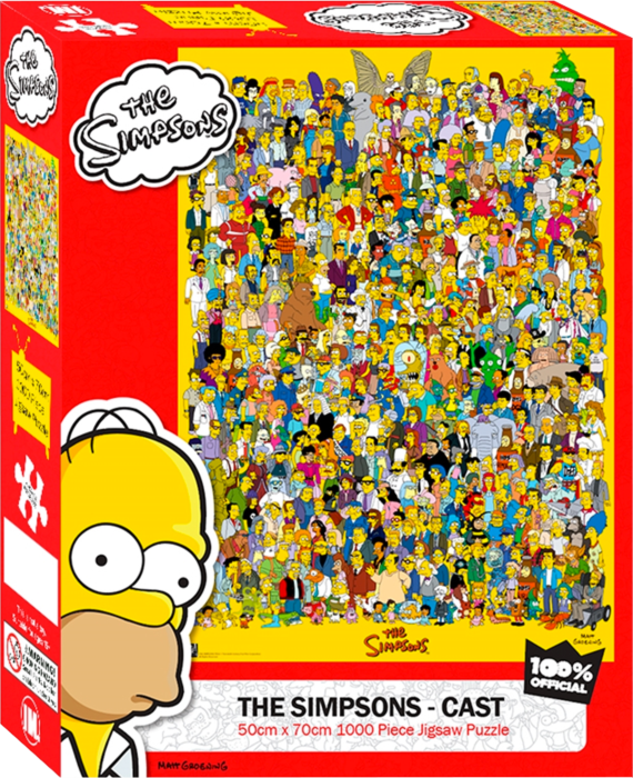 The Simpsons 1000pc Jigsaw Puzzle - Cast