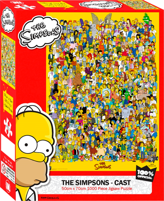 The Simpsons 1000pc Jigsaw Puzzle - Cast