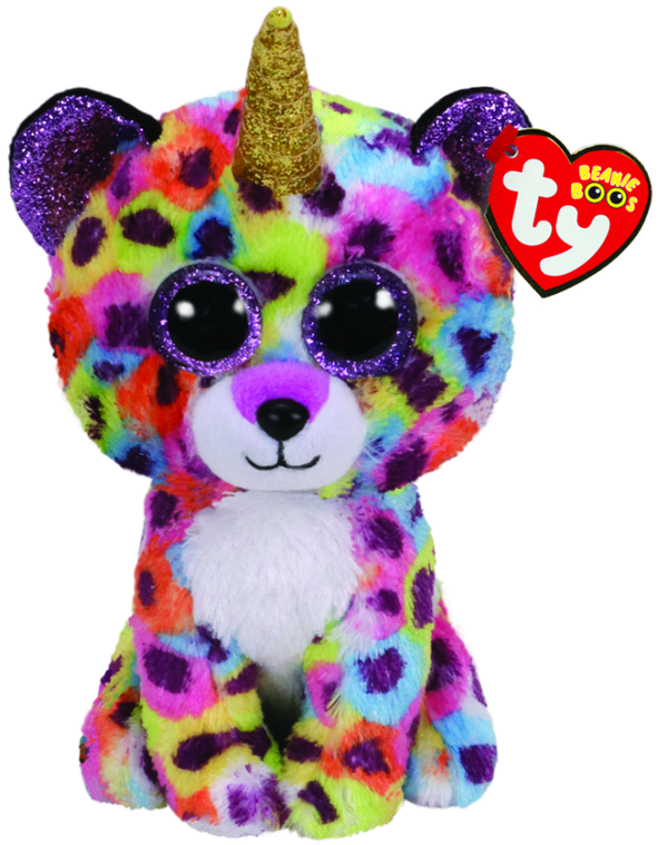 Beanie Boos Medium Giselle Leopard with Horn