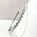 Zig Zag Crystal Bangle