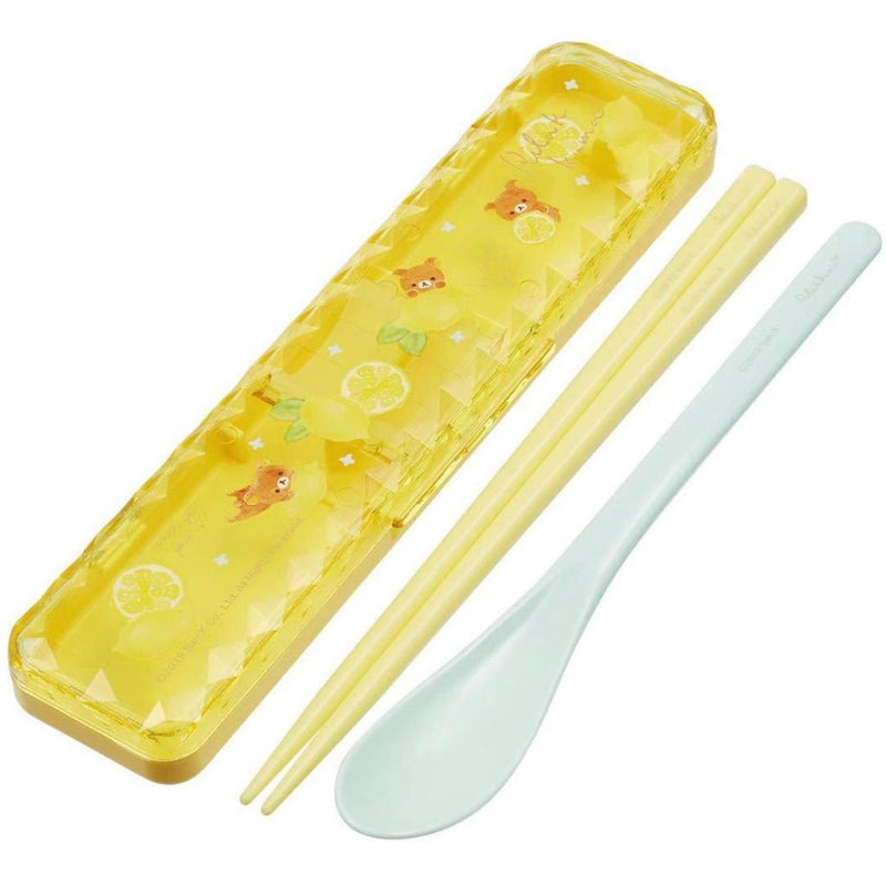 Rilakkuma Chopsticks & Spoon set | Lemon