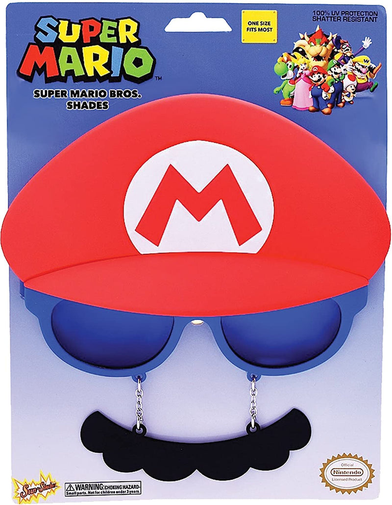 Big Characters Mario Mustache Sun-Staches
