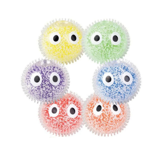 Squeeze Orbs Ball 10cm with Big Eyes (assorted colours)