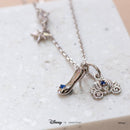 Disney - Cinderella - Pumpkin Catriage and Slipper Necklace (Silver)