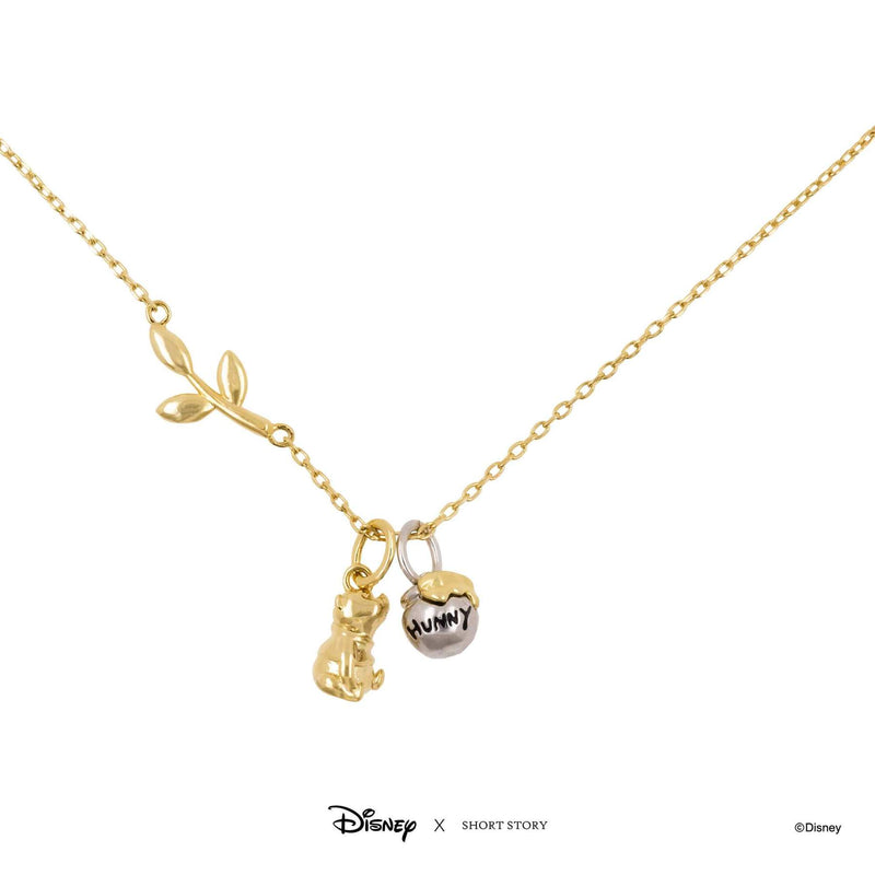 Disney - Winnie the Pooh - Pooh and Hunny Pot Necklace (Gold)