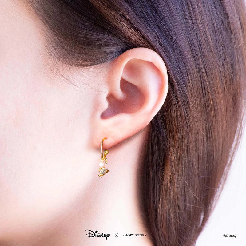 Disney - Beauty and the Beast Hoop Earrings (Gold)