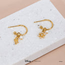 Disney - Frozen - Olaf and Snowflake Hoop Earring (Gold)