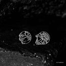 Star Wars - Death Star & Millennium Falcon Earrings (Silver)