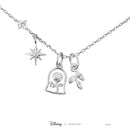 Disney - Beauty and the Beast - Enchanted Rose Necklace (Silver)