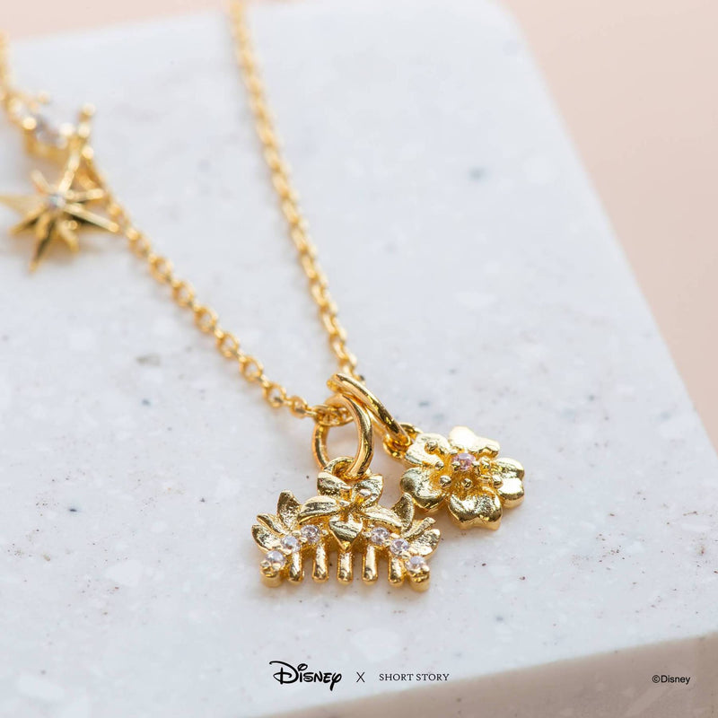 Disney - Mulan - Comb & Blossom Necklace (Gold)