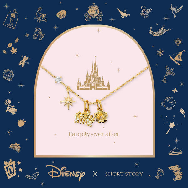 Disney - Mulan - Comb & Blossom Necklace (Gold)