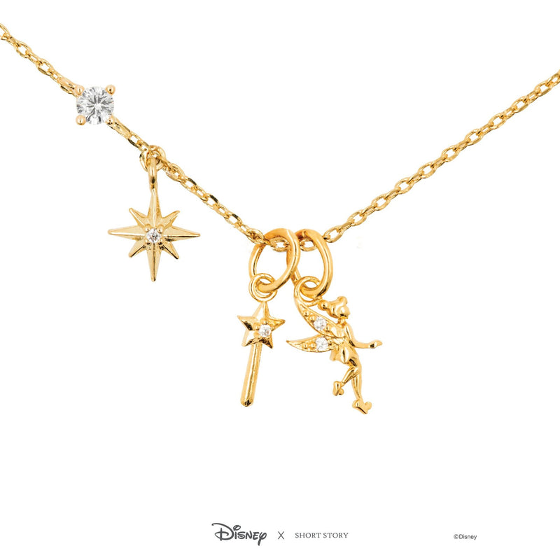 Disney - Peter Pan - Tinker Bell Necklace (Gold)