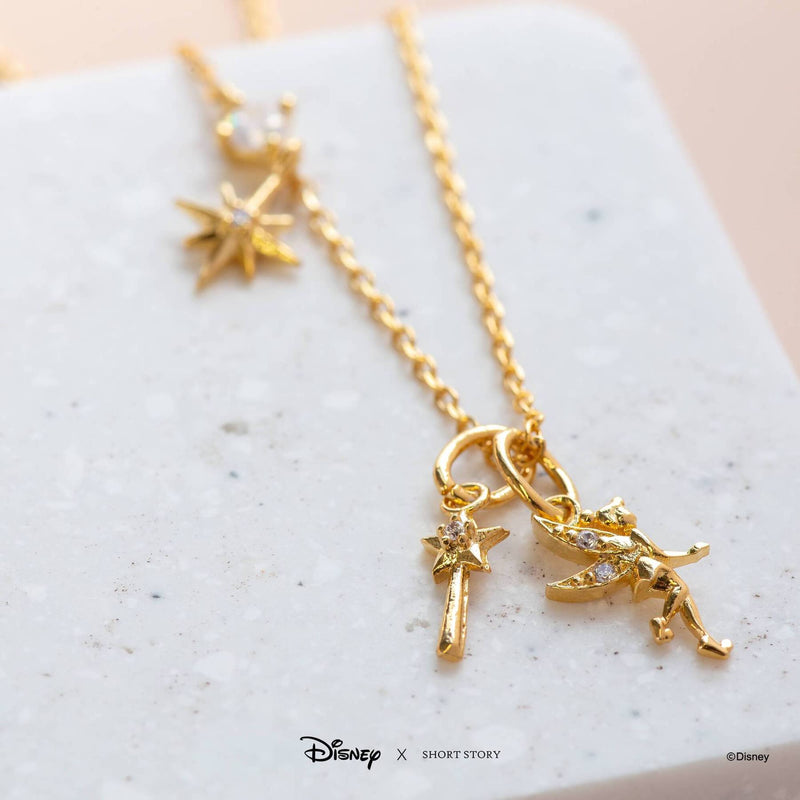 Disney - Peter Pan - Tinker Bell Necklace (Gold)