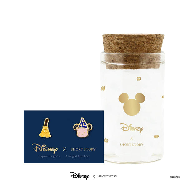 Disney - Fantasia - Mickey Broom & Wizard Hat Earrings