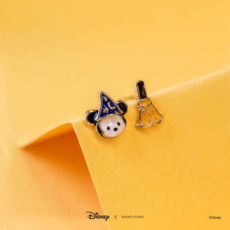 Disney - Fantasia - Mickey Broom & Wizard Hat Earrings