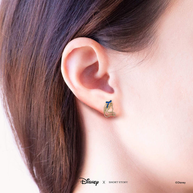 Disney - Alice in Wonderland - Epoxy Alice Earrings (Gold)