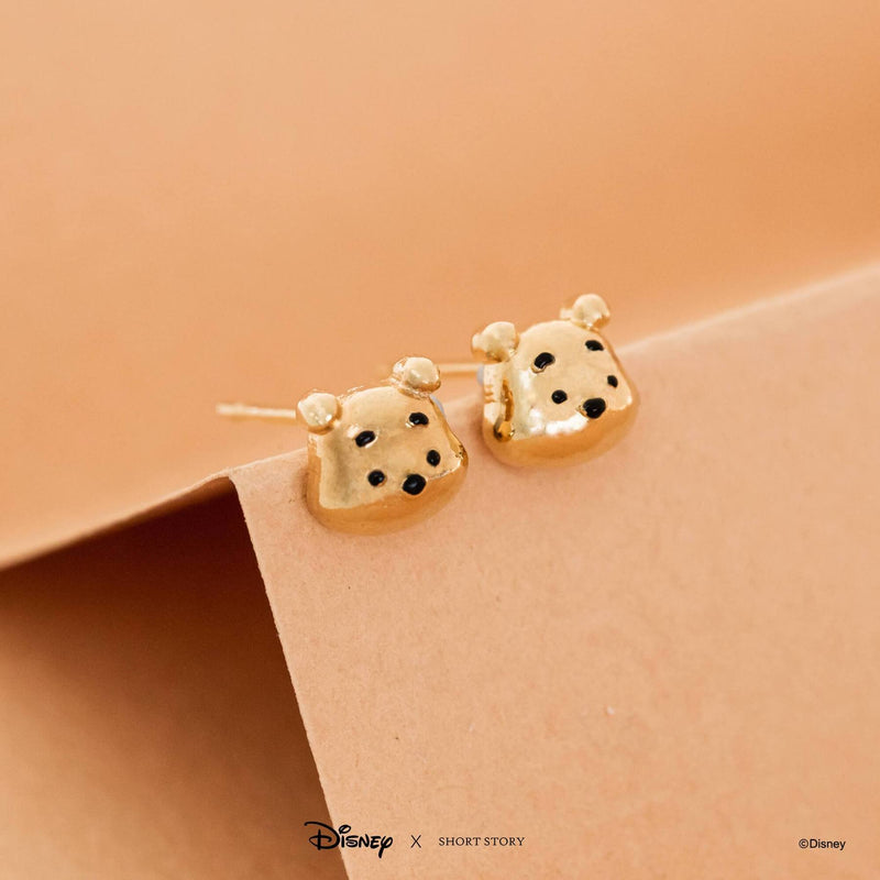 Disney - Winnie the Pooh - Pooh Face Earrings (Gold)