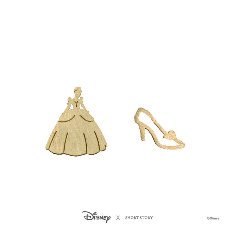 Disney - Cinderella - Dress and Shoe Earrings (Gold)