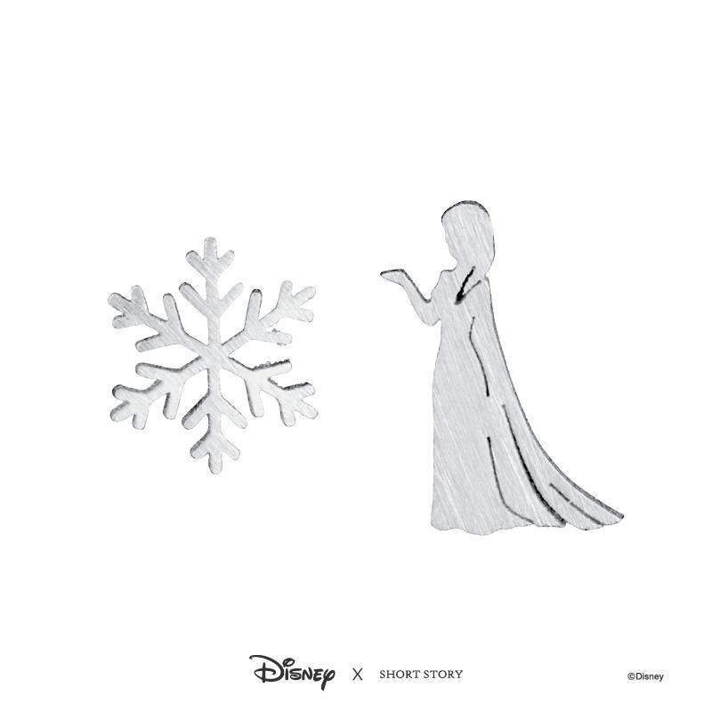 Disney - Frozen - Elsa & Snowflake Earrings (Silver)