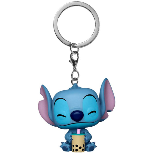 Lilo and Stitch - Stitch with Boba Pocket Pop! Keychain [RS]